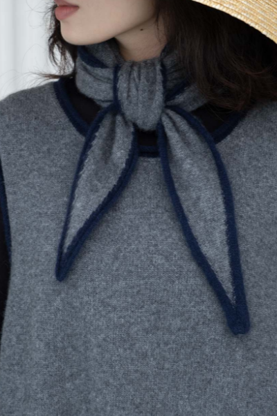 Tour de cou en cachemire Gris