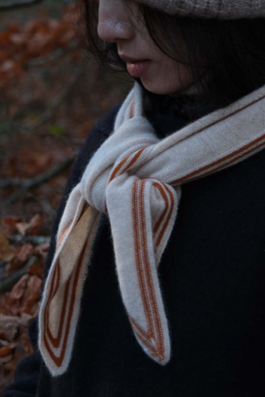 Tour de cou en cachemire Écru