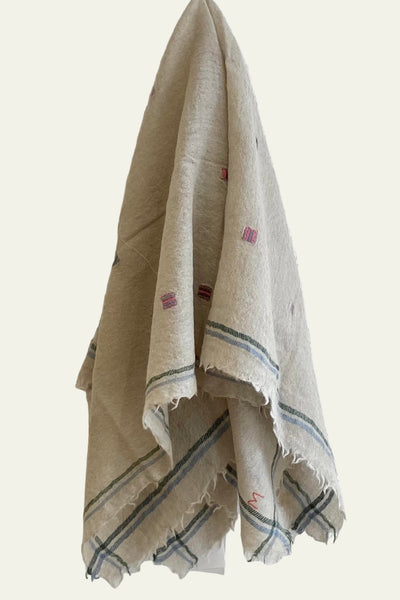 Écharpe brodé Beige