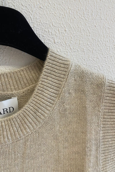 Pull sans manche en cachemire Avoine