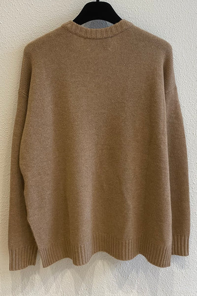 Pull ample en cachemire Caramel