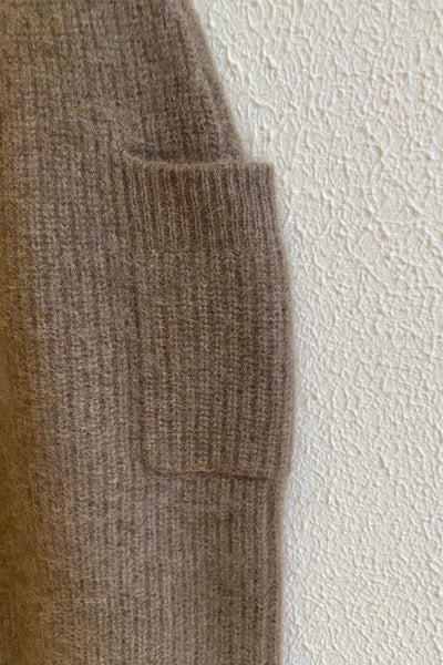 Jupe en maille Camel