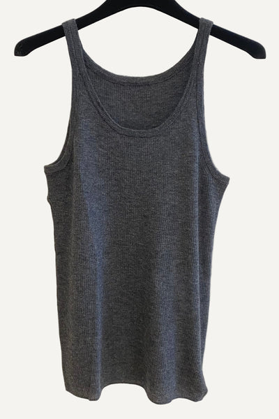 Débardeur en maille Anthracite