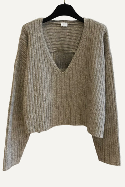 Pull à grosses côtes Galet