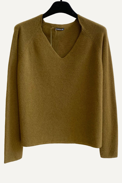Pull en cachemire Ocre