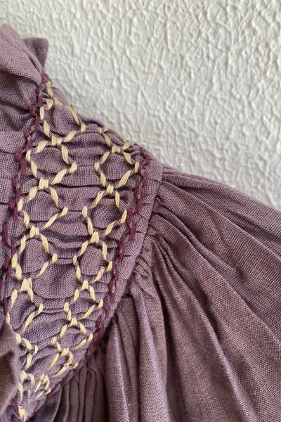 Blouse smockée FARMER Cocoa