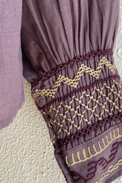 Blouse smockée FARMER Cocoa