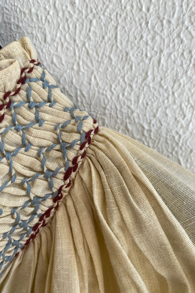 Blouse smockée FARMER Naturel