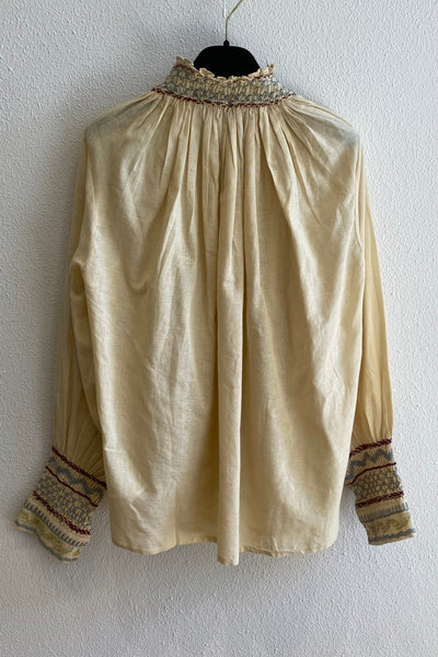 Blouse smockée FARMER Naturel