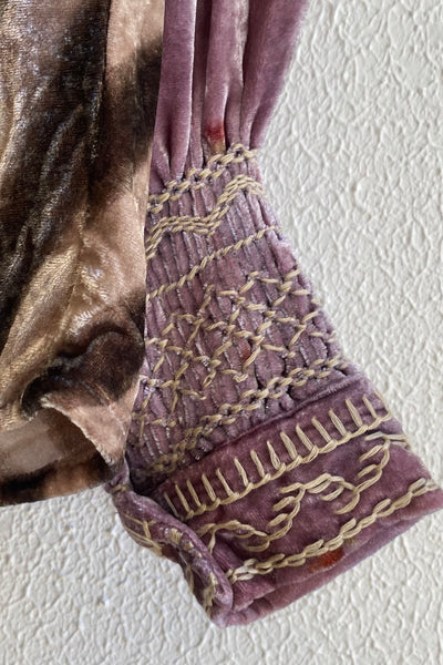 Blouse FARMER en velours Imprimé