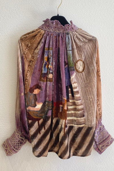 Blouse FARMER en velours Imprimé