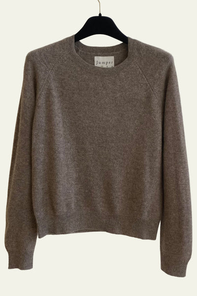 Pull fin CREW Taupe