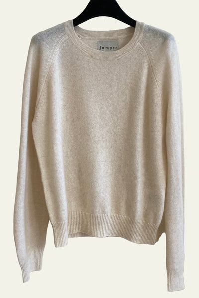 Pull fin CREW Crème