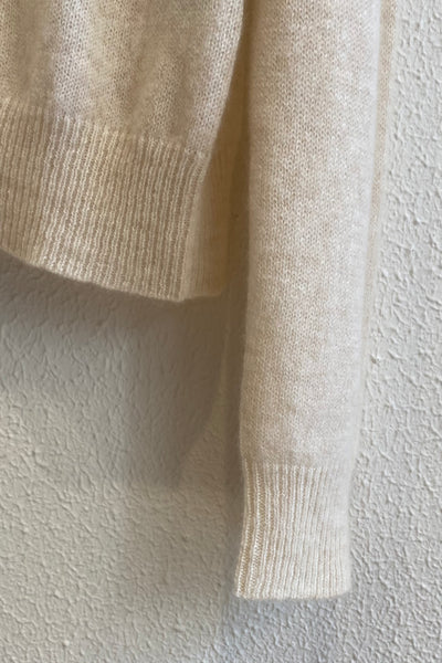 Pull fin CREW Crème