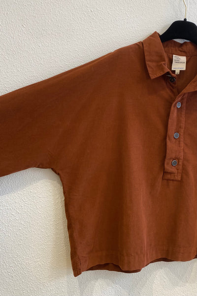 Vareuse en velours JOANIE Brique