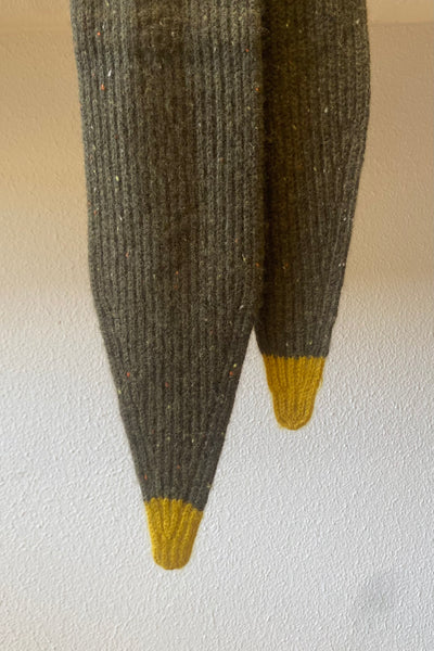 Tour de cou en cachemire Kaki