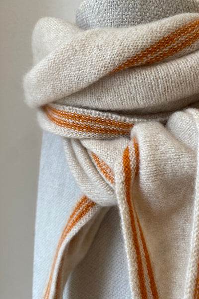 Tour de cou en cachemire Écru