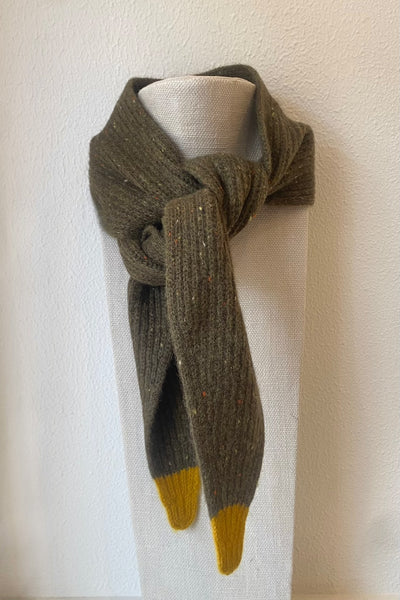 Tour de cou en cachemire Kaki