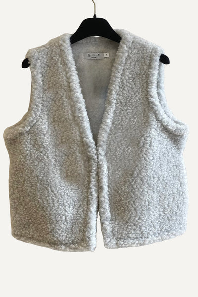 Gilet en laine Gris Clair