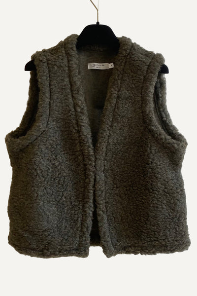 Gilet en laine Kaki