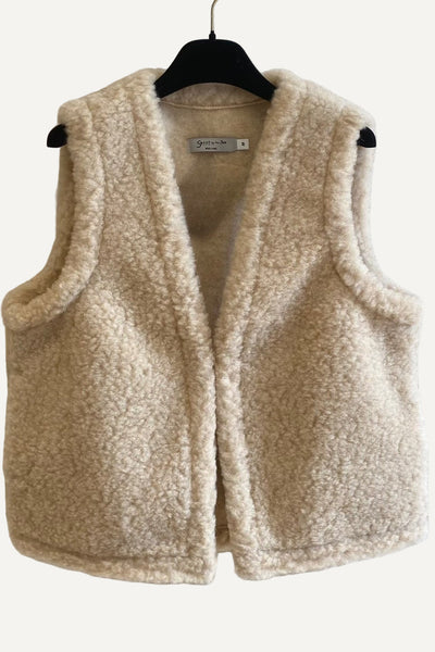 Gilet en laine Beige