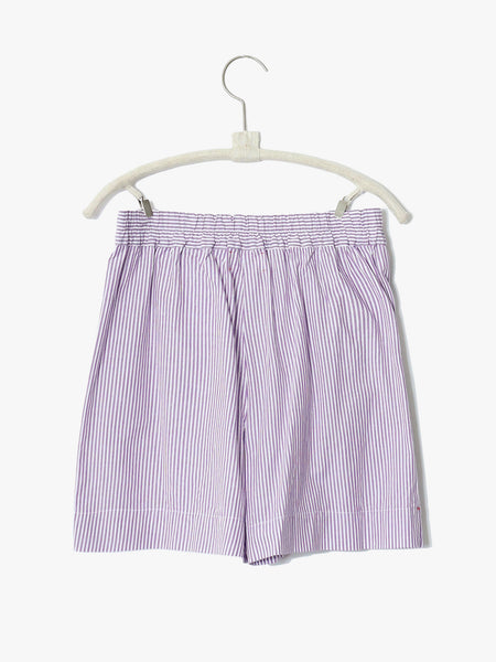 Short CAYSEN Rayé Blanc/Violet