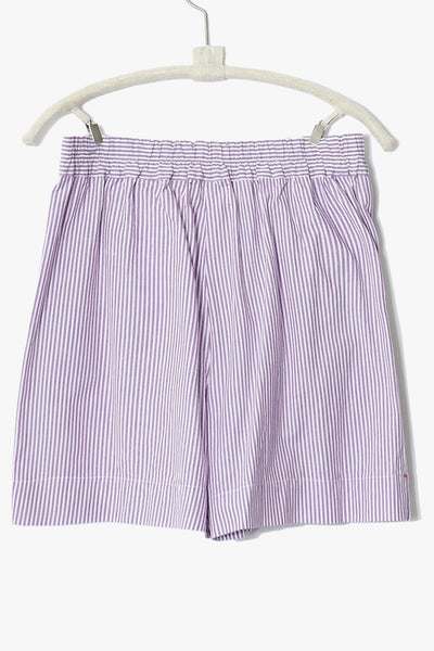 Short CAYSEN Rayé Blanc/Violet