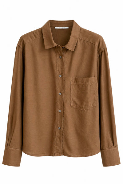 Chemise en toile Tabac