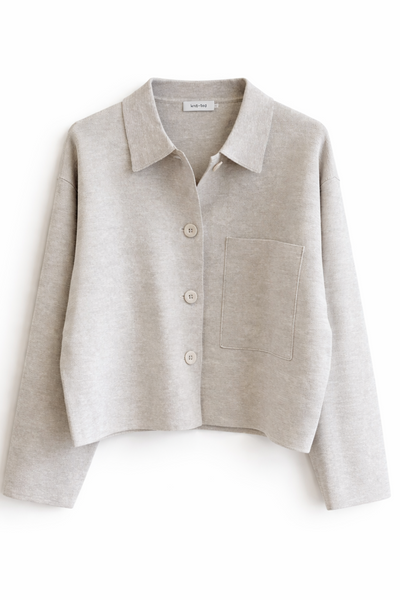 Veste en milano Grège