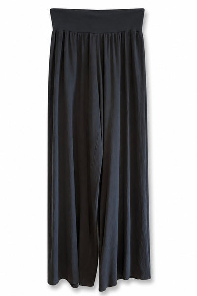 Pantalon en soie Noir