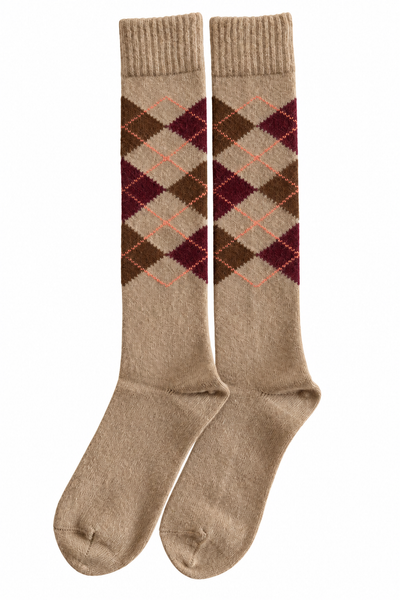 Chaussettes jacquard Sand