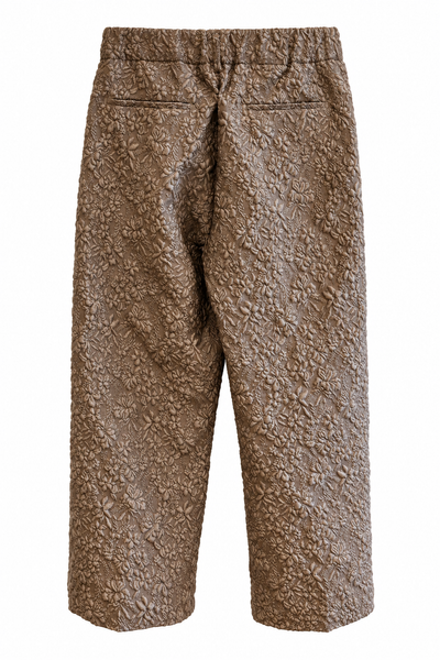 Pantalon damassé Marron Glacé