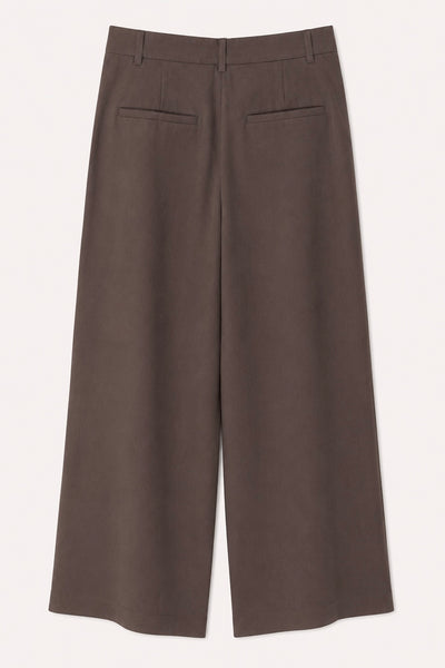Pantalon en crêpe Cacao