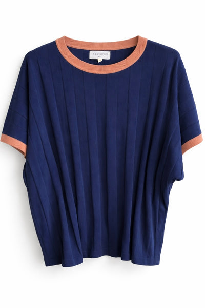 Pull à côtes Marine