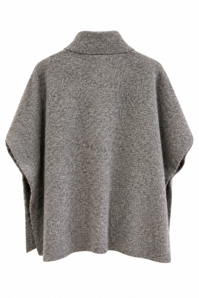 Poncho en maille Gris Clair