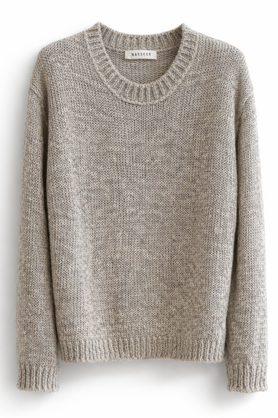 Pull en maille chiné Galet