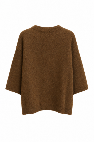 Pull en mohair Tabac