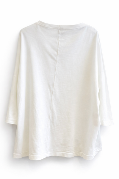 Tee-shirt over Blanc
