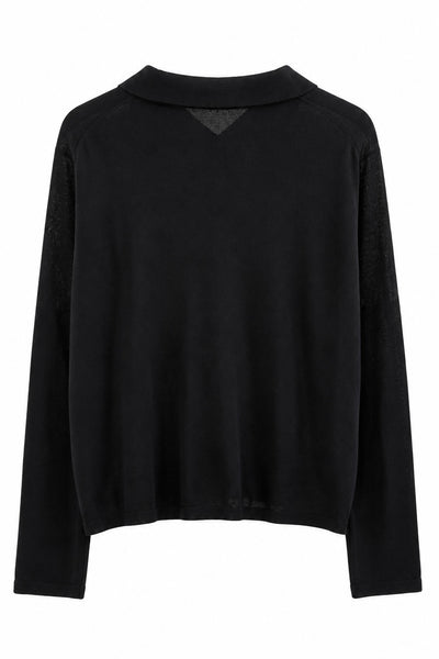 Polo fin Noir