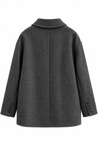 Veste oversize en lainage Grey