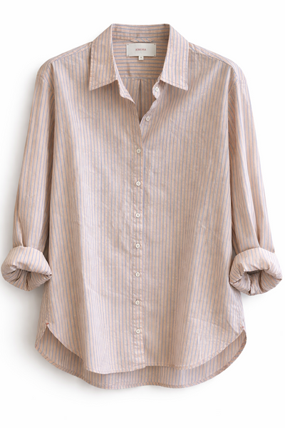 Chemise rayée Orange