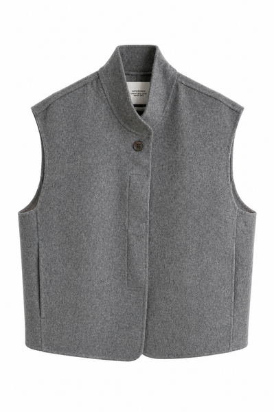 Gilet double-face Gris