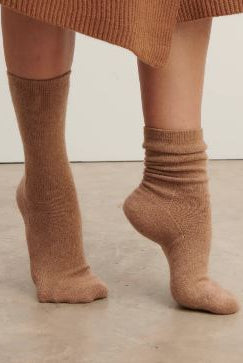 Chaussettes en cachemire Caramel