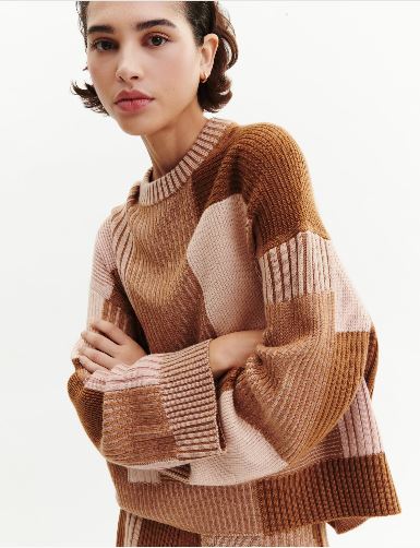 Pull patchwork Caramel