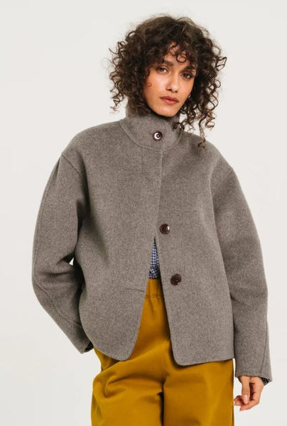 Veste double-face Gris
