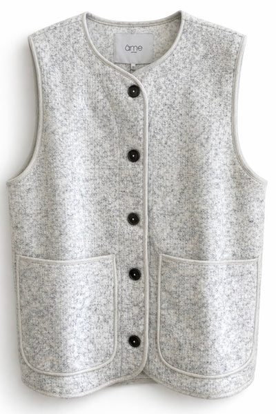 Gilet Gris Chiné