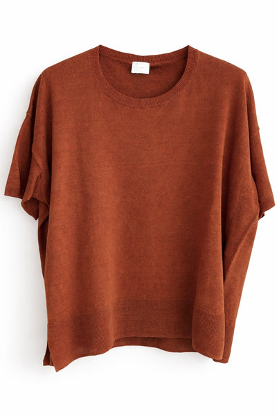 Pull souple en lin Rust