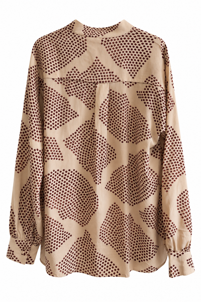 Blouse en soie imprimée