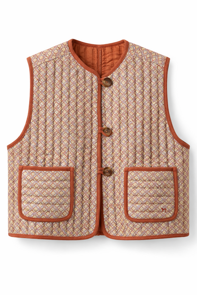 Gilet imprimé réversible