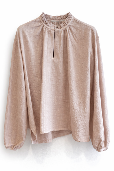 Blouse romantique Poudre
